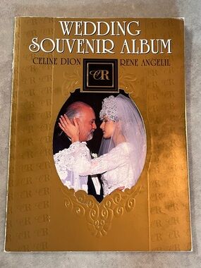 collectible 1994 "Wedding Souvenir Album" featuring Celine Dion and René Angélil
